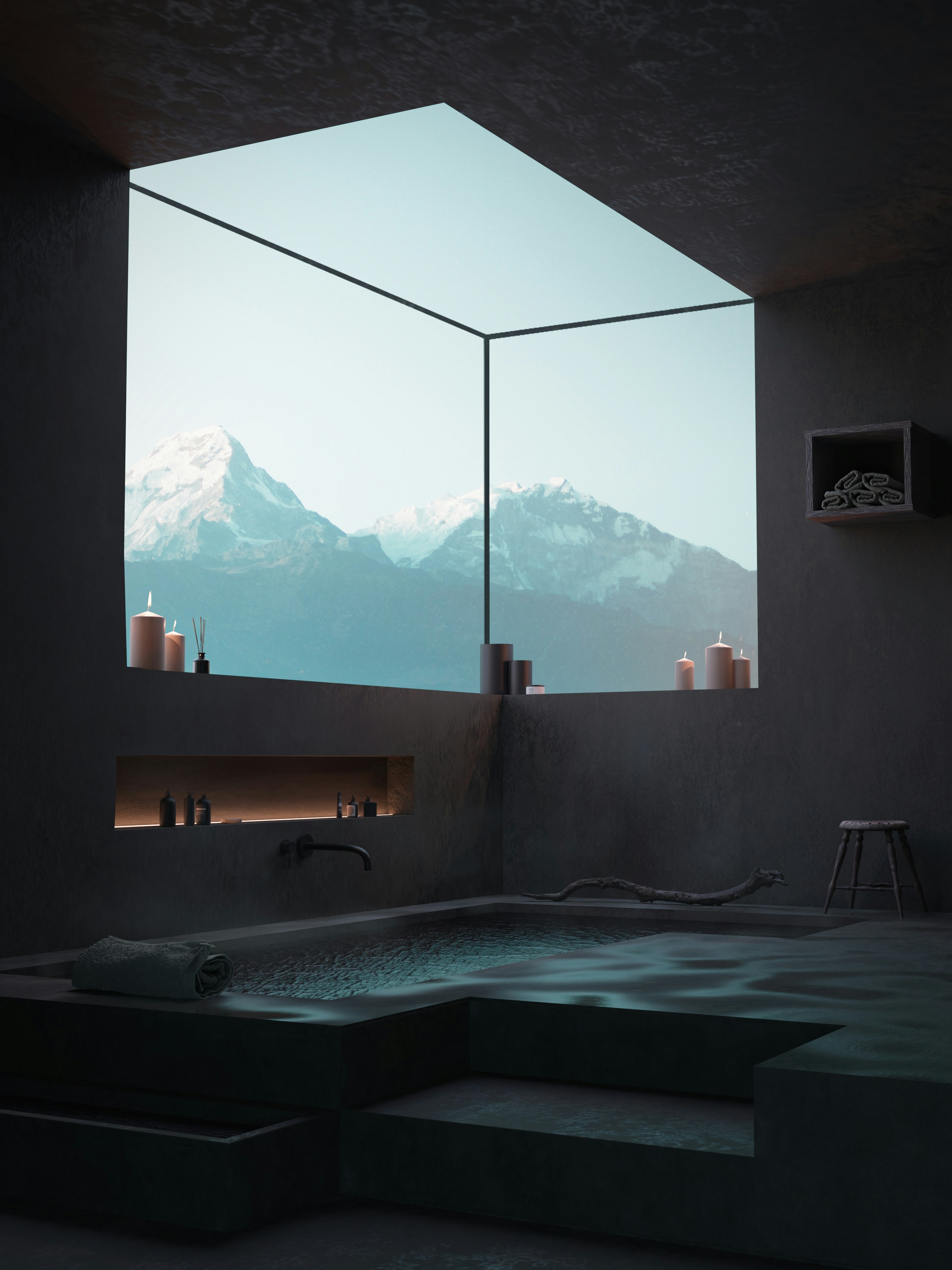Modern spa interior with sophisticated design and tranquil atmosphere